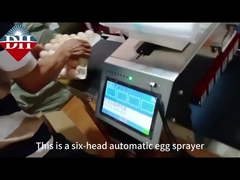 ছয় নোজেল স্বয়ংক্রিয় ডিম স্প্রে কোডিং মেশিন মুদ্রণ
